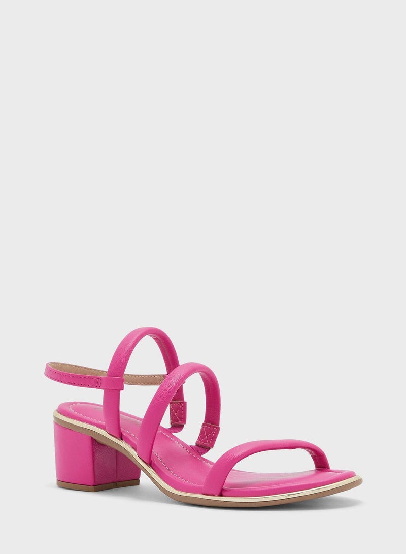 Lucia Multi Strap Mid Heel Sandals