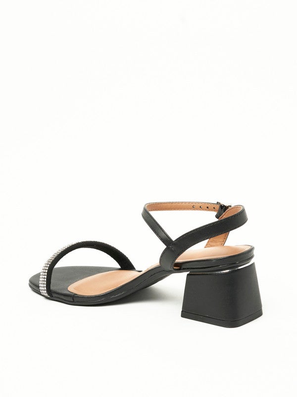 Madelyn Ankle Strap Mid Heel Sandals