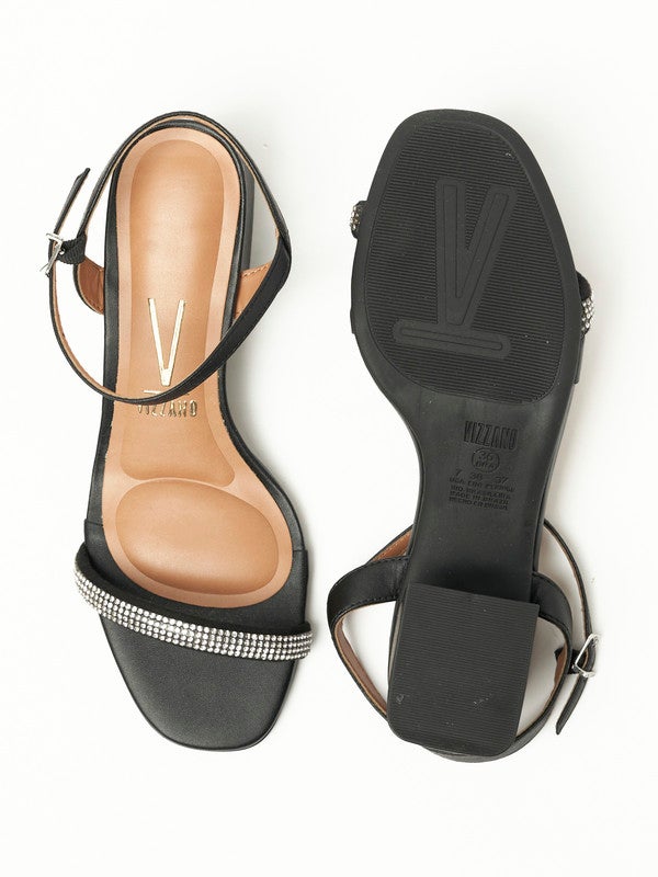 Madelyn Ankle Strap Mid Heel Sandals