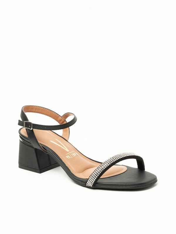 Madelyn Ankle Strap Mid Heel Sandals