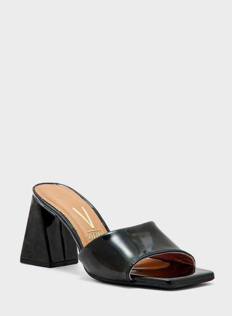 Open Toe Mid Heel Sandals