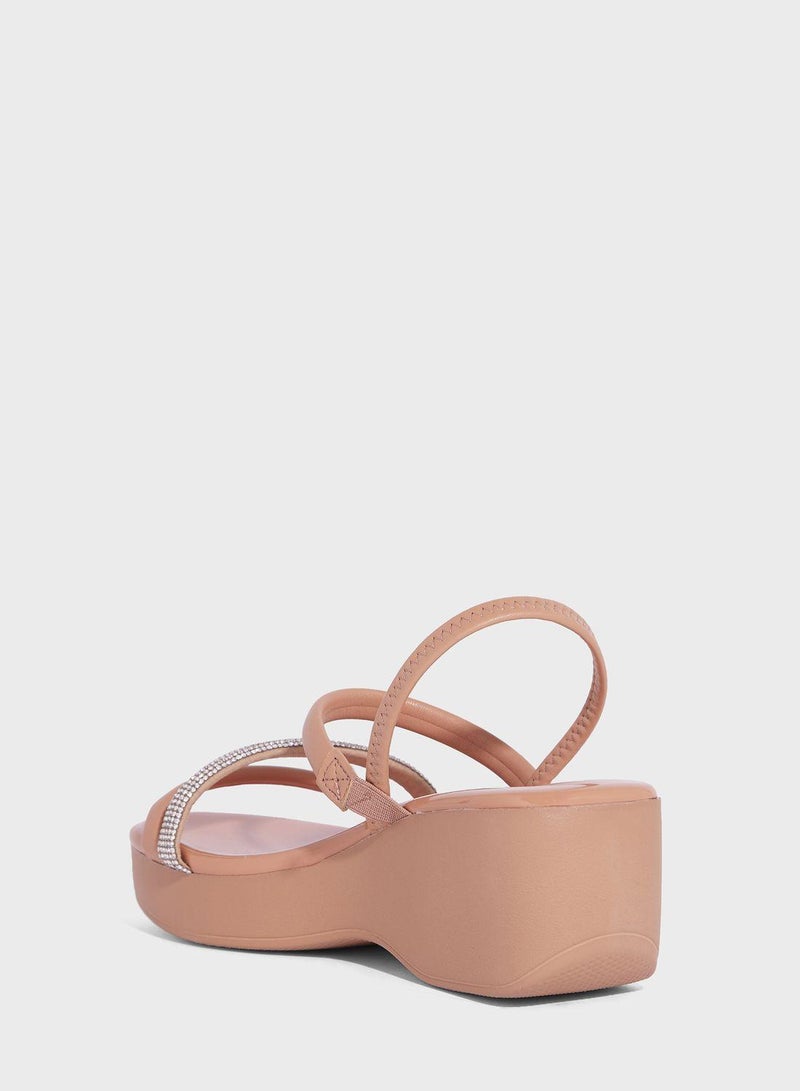 Blakely Multi Strap Wedge Sandals