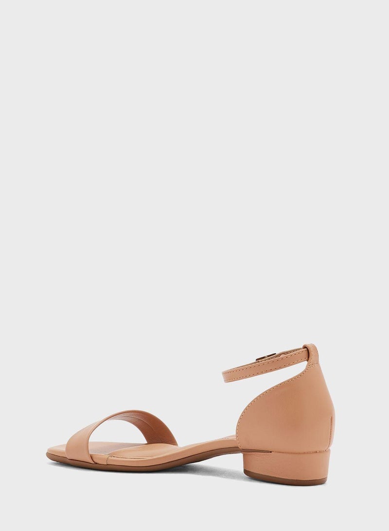 Mya Ankle Strap Low Heel Sandals