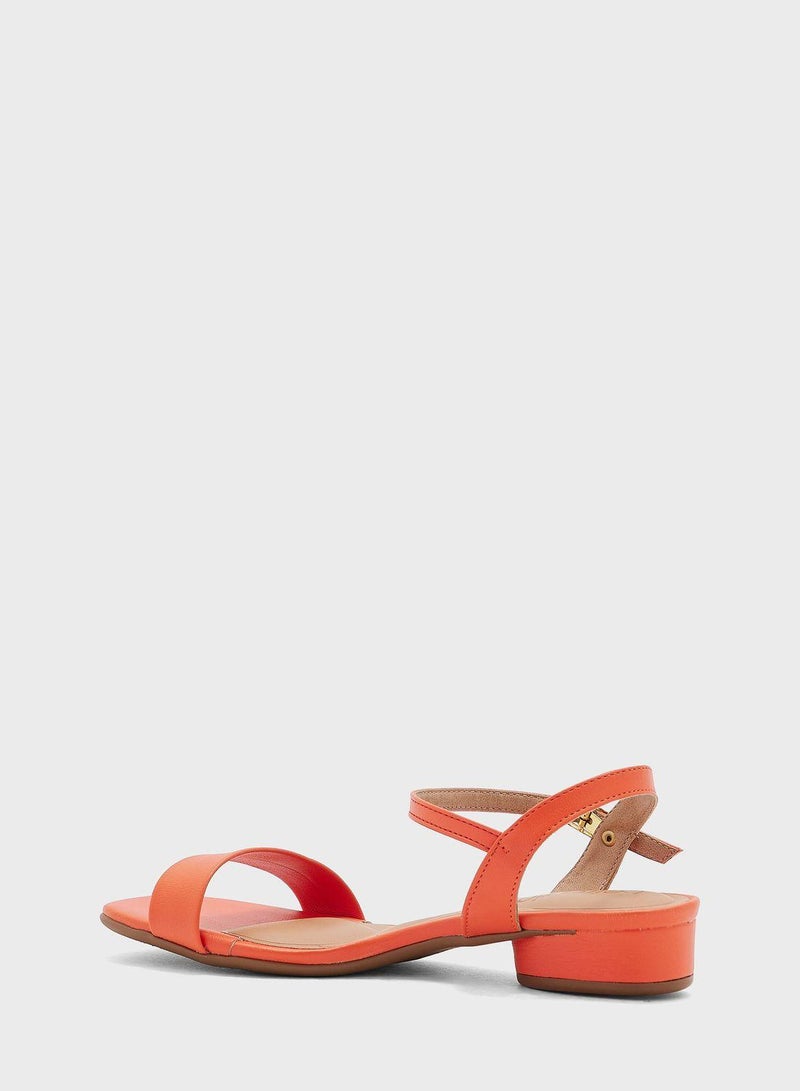 Samara Ankle Strap Low Heel Sandals