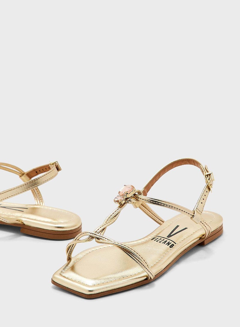 Multi Strap Flat Sandals