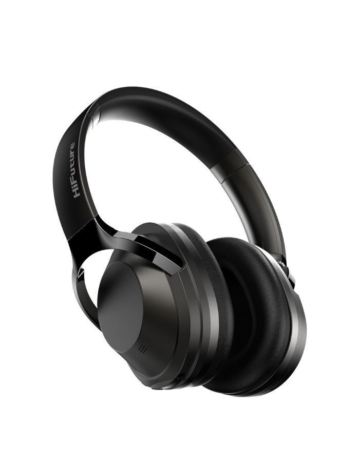 Tour Pro Hybrid Over-Ear Bluetooth Headphones, Active Noise Canceling, 25Hrs Playtime, Black