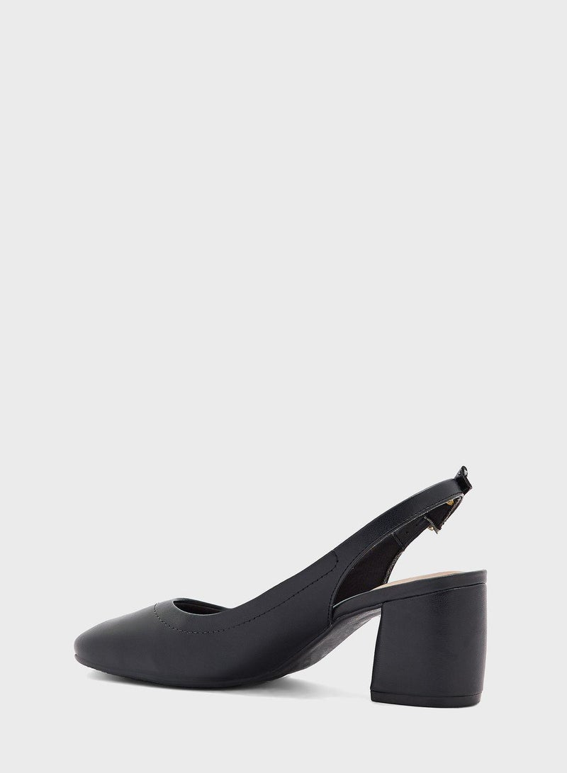 Elaina Close Toe Mid Heel Pumps