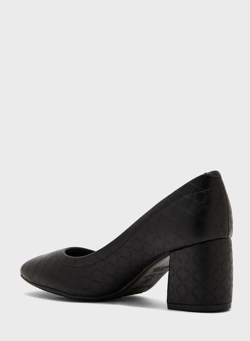 Kali Close Toe Mid Heel Pumps