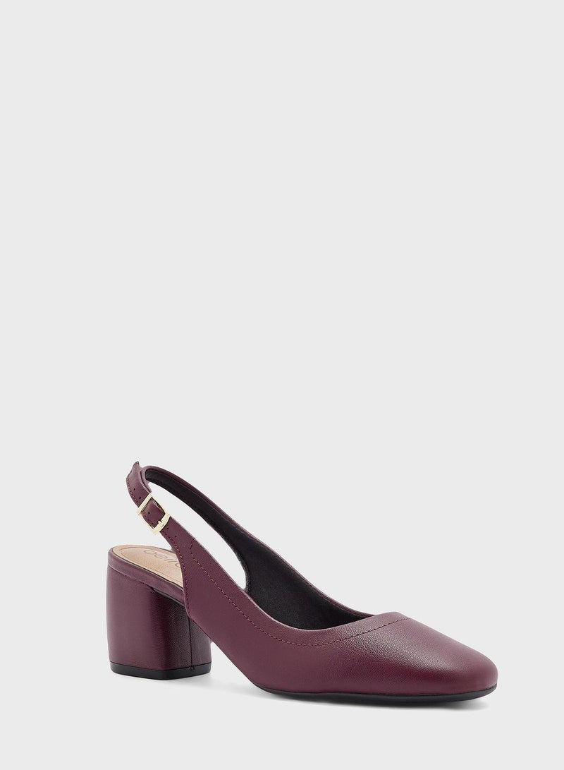 Daniela Close Toe Mid Heel Pumps