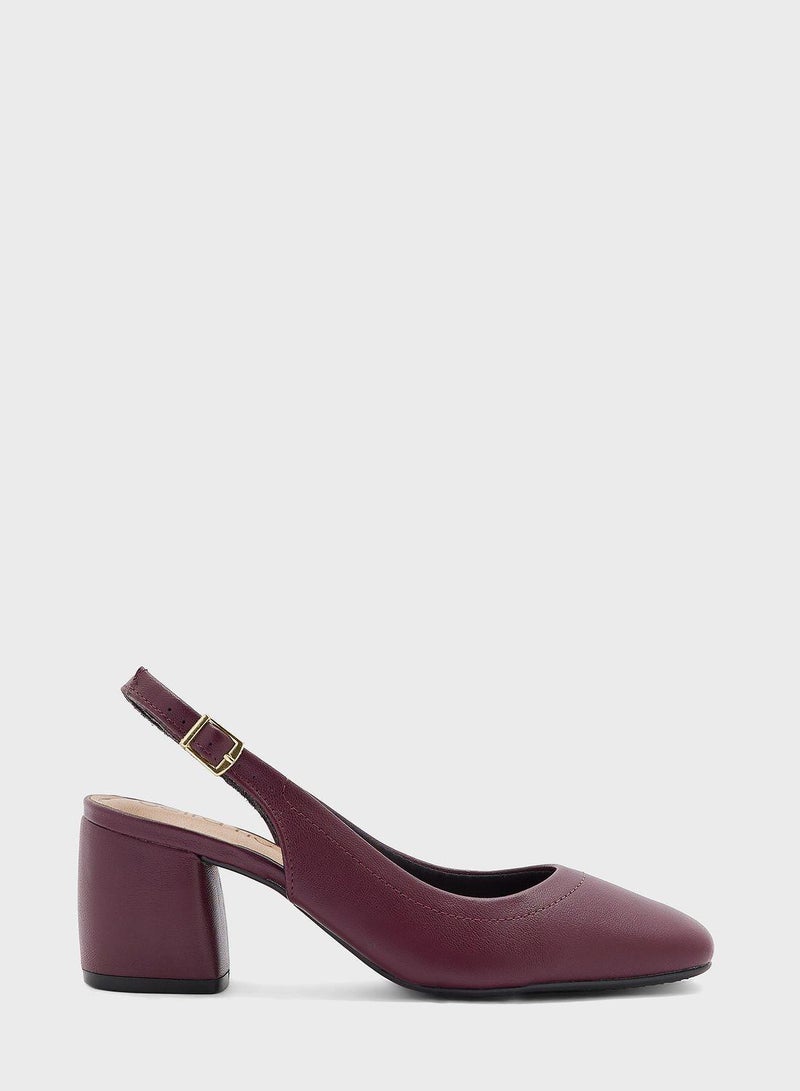 Daniela Close Toe Mid Heel Pumps