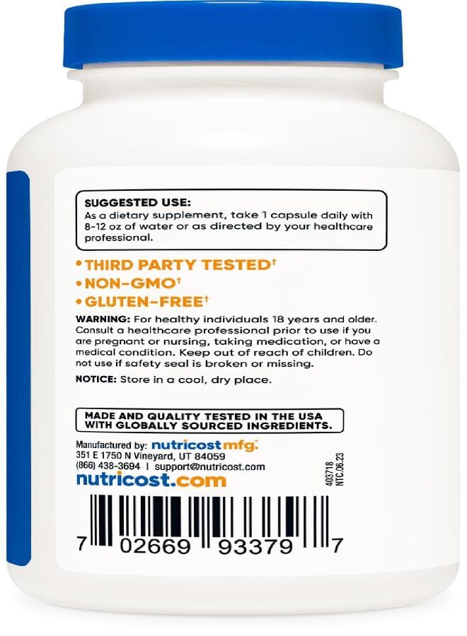 Nutricost Yohimbine HCl 5mg, 240 Capsules Extra Strength - Gluten Free, Non-GMO