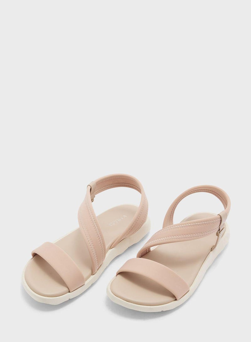 Multi Strap Flat Sandals