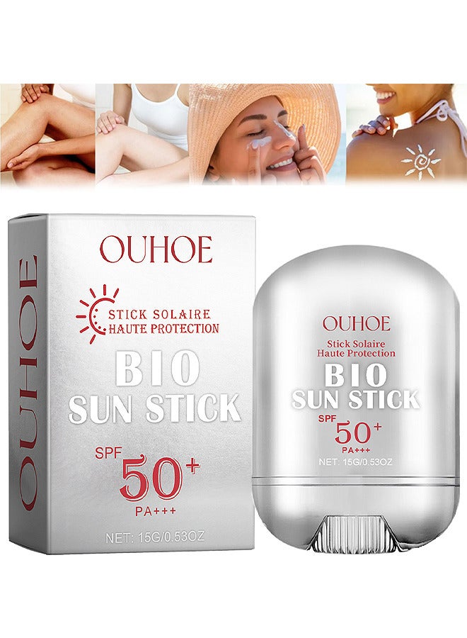 Bio Sun Stick Pro SunScreen, SPF50+ PA+++ Anti Wrinkle Unisex Sun Stick, Anti Wrinkle Unisex Sun Stick Not Harm The Skin