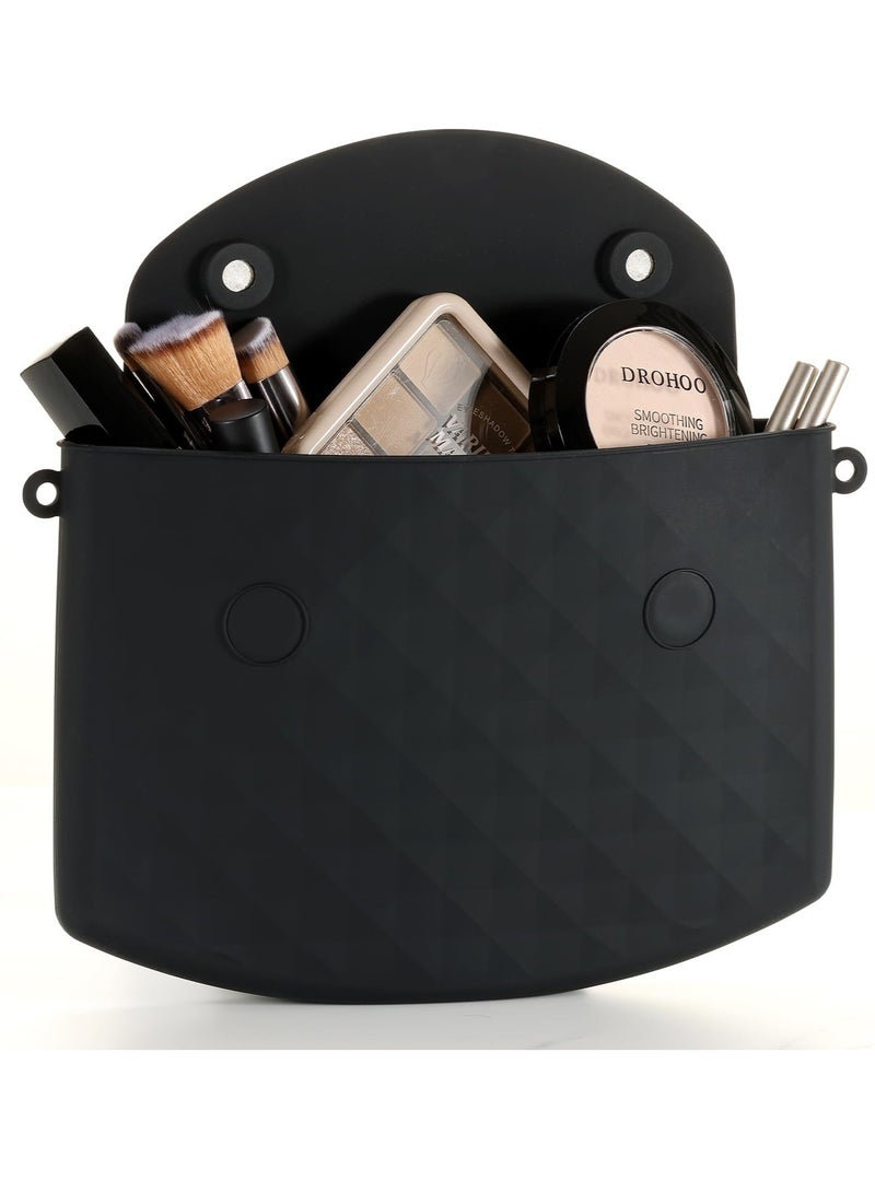 Cosmetic Bag, Make Up Bag Silicone Travel Bag, Travel Must Haves, ,Toiletry Bags for Traveling Women Dirt-resistant and environmentally friendly for travel, business travel