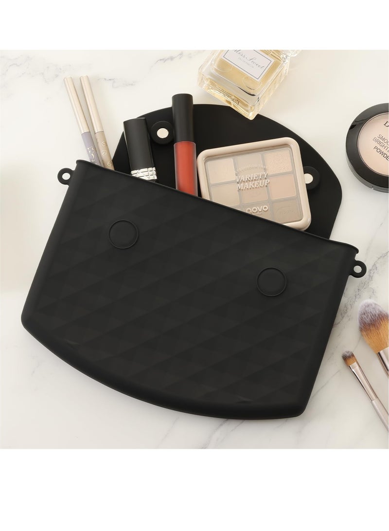 Cosmetic Bag, Make Up Bag Silicone Travel Bag, Travel Must Haves, ,Toiletry Bags for Traveling Women Dirt-resistant and environmentally friendly for travel, business travel