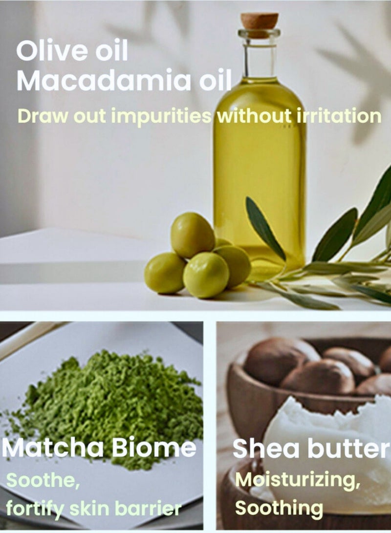 Heimish Matcha Biome Cleansing Oil - 150ml | Gentle Makeup Remover and Deep Cleanser | Infused with Matcha Extract, Antioxidants, and Hydrating Ingredients