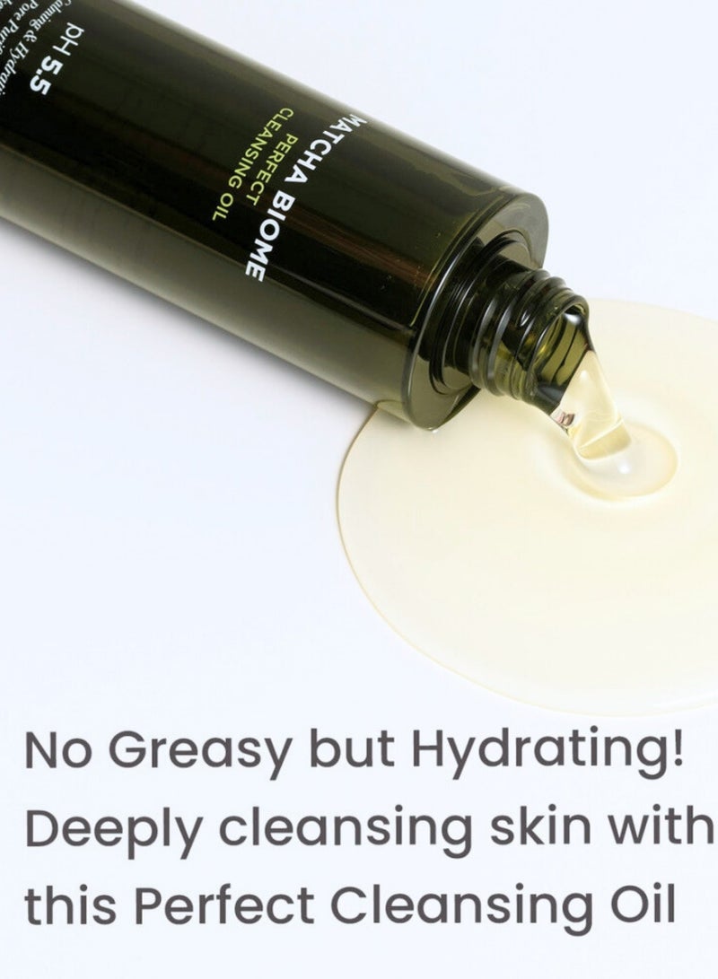 Heimish Matcha Biome Cleansing Oil - 150ml | Gentle Makeup Remover and Deep Cleanser | Infused with Matcha Extract, Antioxidants, and Hydrating Ingredients