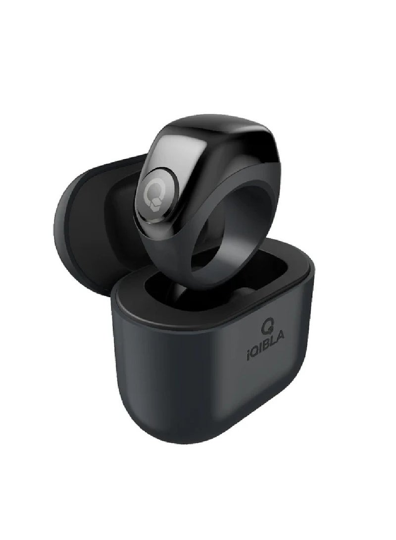 Smart Tasbih Zikr Ring Wide Display Powerful Battery Backup OLED Display Jood Smart Ring App Operated Tasbih Counter Waterproof Smart Zikr Ring Compatible Three Sizes(18mm/ 20mm/22mm) Black