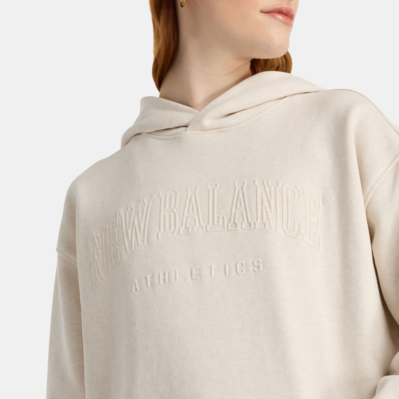 Women's Embossed Graphic Fleece Hoodie