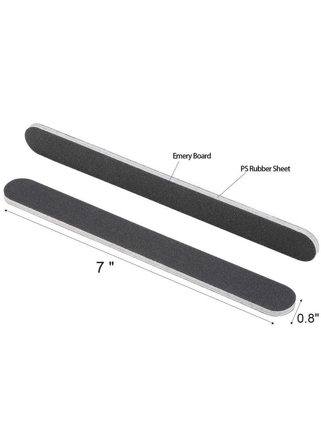 50 Pcs Nail Files For Acrylic Nails 100/180 Grit Double Sides Fingernail Files Professional Manicure Tools For Home Salon