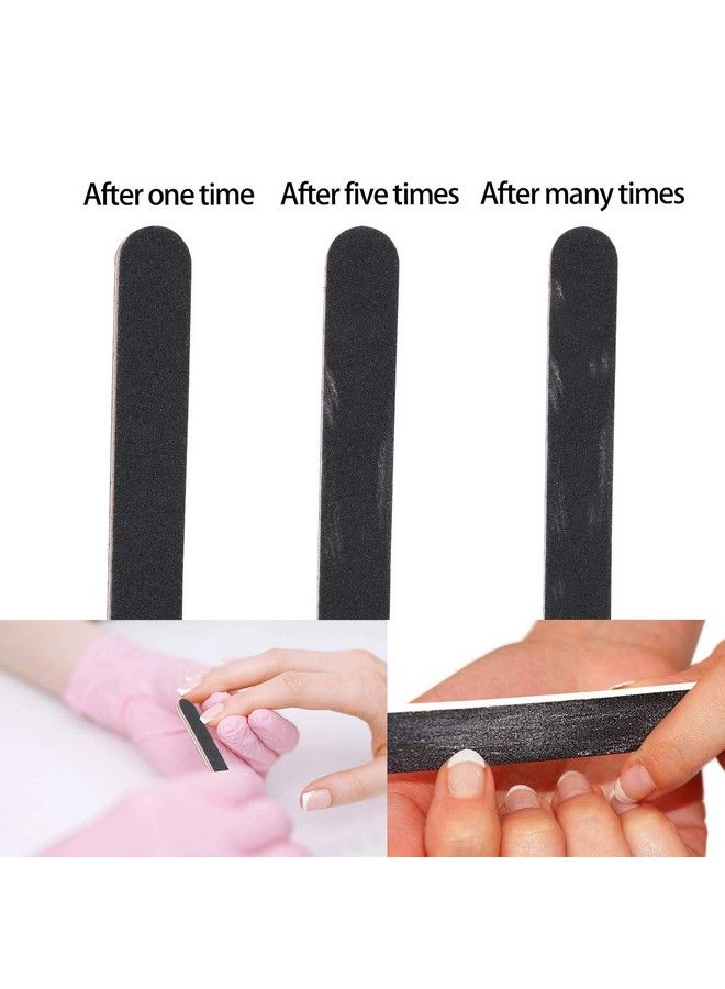 50 Pcs Nail Files For Acrylic Nails 100/180 Grit Double Sides Fingernail Files Professional Manicure Tools For Home Salon