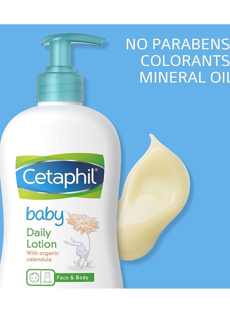 Cetaphil Baby Daily Lotion with Organic Calendula Vitamin E Paraben Free 399ml