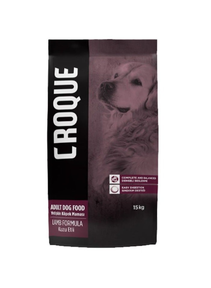 Croque Adult Dry Dog Food with Lamb Meat 15KG