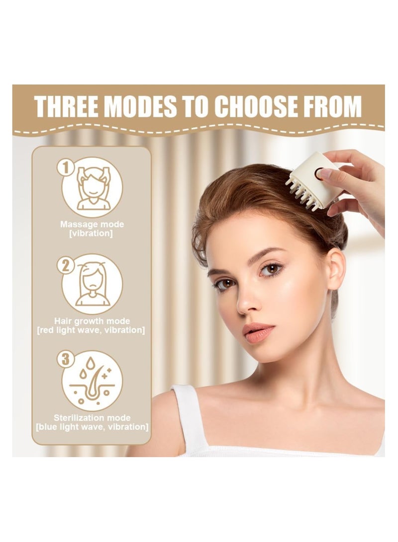 2 in 1 Electric Scalp Massage and Hair Oil Applicator Bottle, Portable Head Massager Scalp, for Hair Growth, 3 Modes, Scalp Oil Applicator, Hair Oiling Dispenser, with Roller Ball for Hair Treatment