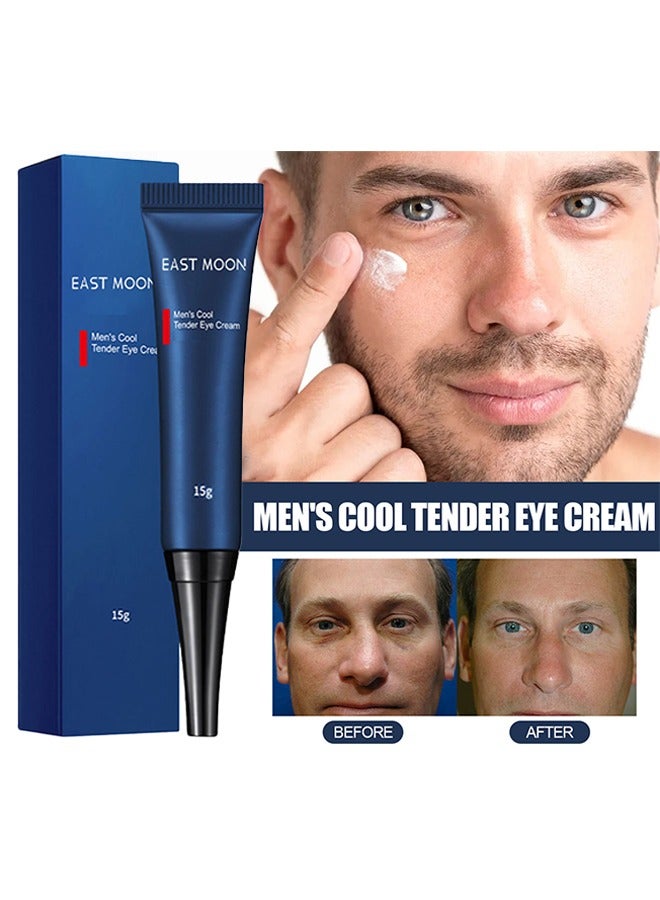 Men's Cool Tender Eye Cream 15g - Retinol Eye Cream for Repairing Eye Bags and Dark Circles, Tightening Fine Lines, Moisturizing and Repairing Eye Cream