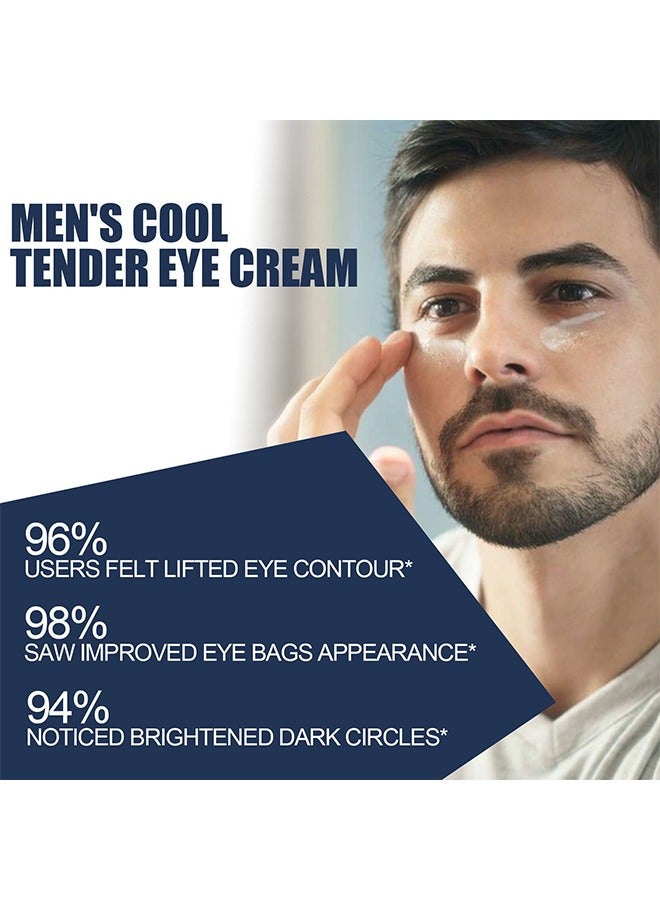 Men's Cool Tender Eye Cream 15g - Retinol Eye Cream for Repairing Eye Bags and Dark Circles, Tightening Fine Lines, Moisturizing and Repairing Eye Cream