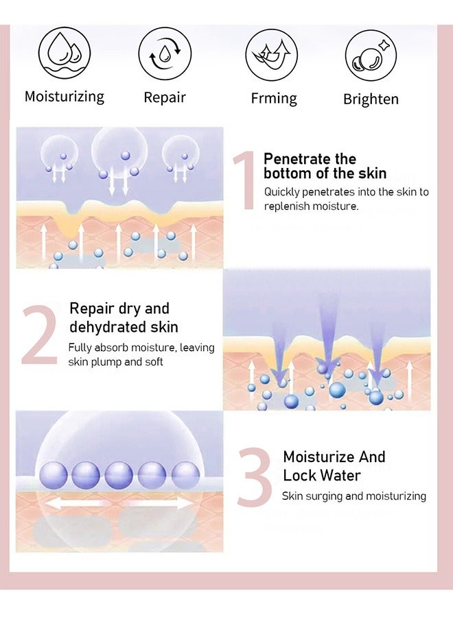 Hibiscus and Honey Firming Cream - Neck Firming Cream Skin Tightening Cream Skin Firming Lotion with Collagen and Hyaluronic Acid Reduces the Look of Neck Lines Tightens Firming and Smooths 60ml