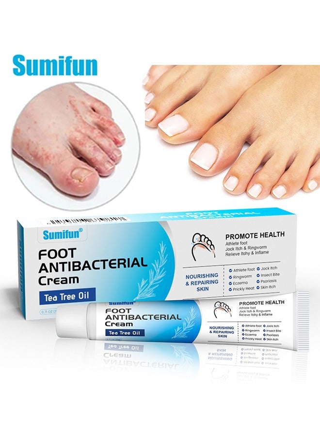 Foot Antibacterial Cream,Athlete's Foot Odor Foot Cream, Antifungal Cream, Antibacterial Cream For Athletes' Foot, Sterilization Treatment Anti-Infection Foot Care Repair 20G