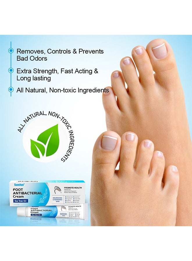 Foot Antibacterial Cream,Athlete's Foot Odor Foot Cream, Antifungal Cream, Antibacterial Cream For Athletes' Foot, Sterilization Treatment Anti-Infection Foot Care Repair 20G