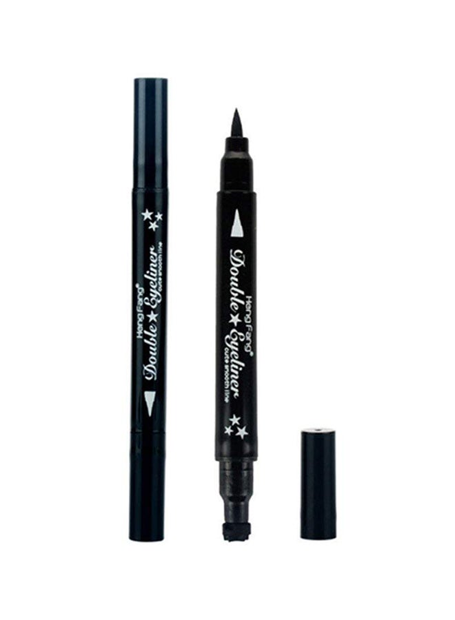 Double-Headed Liquid Eyeliner Pen Stamp Black