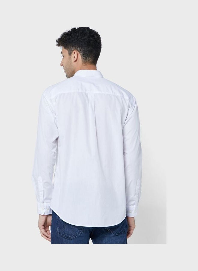 Original Printed Slim Fit Shirt White