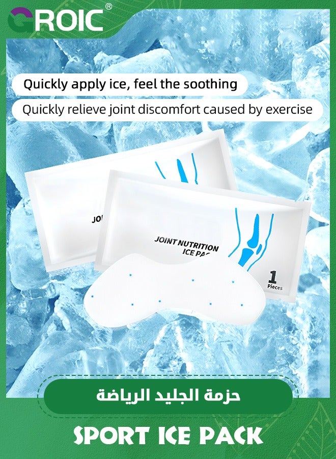 6Pcs Joint Nutrition Ice Pack,Coldest Gel Ice Pack,Ice Packs for Injuries, MultiPurpose Cold Therapy for Knee, Arm, Shoulder, Back,Cold Therapy Ice Packs for Pain Relief