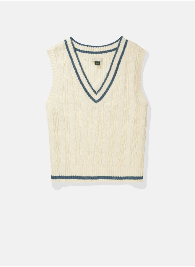 AE V-Neck Cable Vest