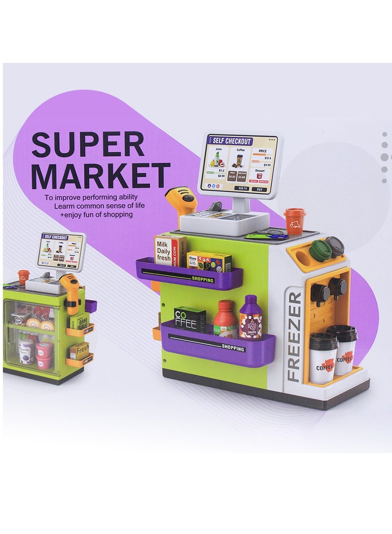 Super Market Play Set, Interactive Learning Toy, Develops Common Sense Skills