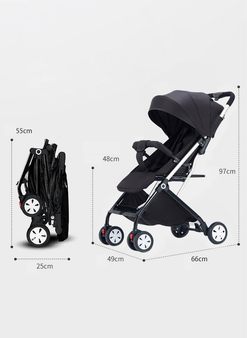 Multifunctional Baby Stroller, Can Sit And Lie Lightweight Baby Stroller, Portabel And Foldable Baby Travel Stroller