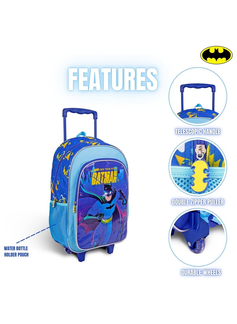 Batman Trolly Backpack 3 in 1School Set 16in