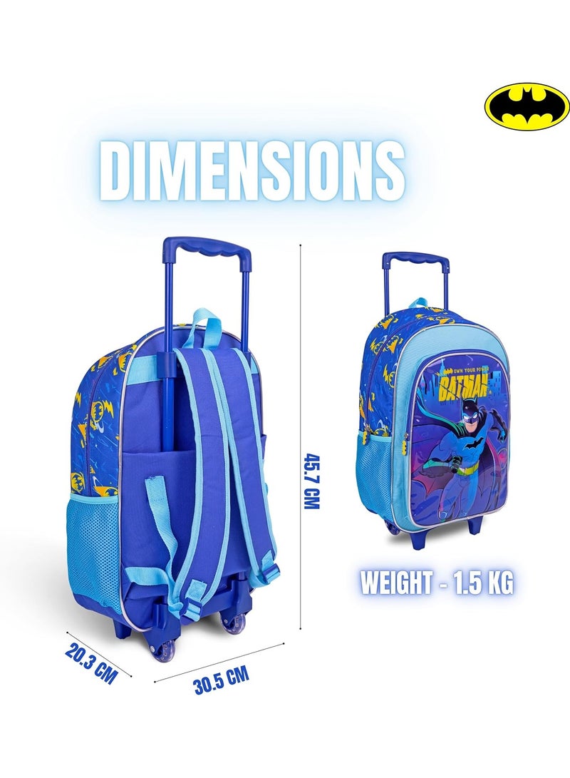 Batman Trolly Backpack 3 in 1School Set 16in