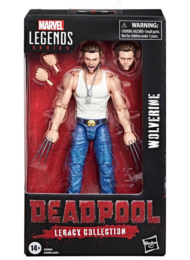 Marvel Legends Series Wolverine, Deadpool 2 Adult Collectible 6-Inch Action Figure