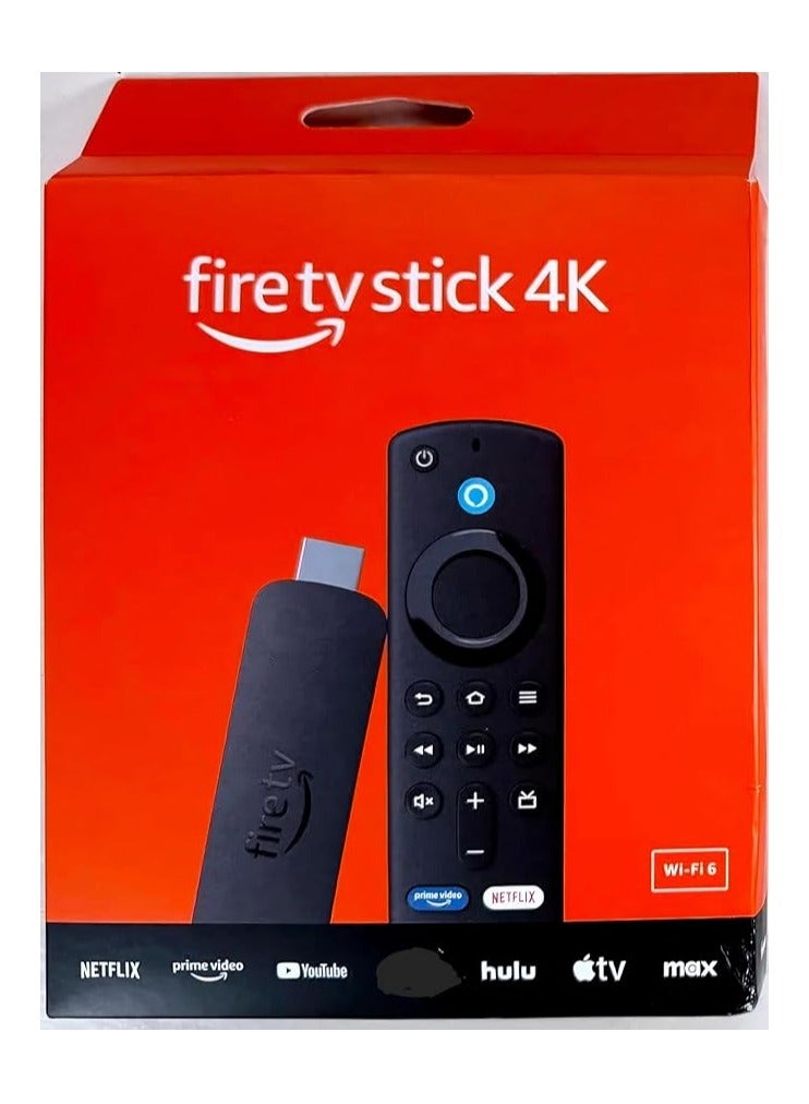 All New Fire TV Stick 4K Remote 3rd Gen Streaming Device Supports Free Wi-Fi 6 and Live TV Without Cable or Satellite 2024 Release