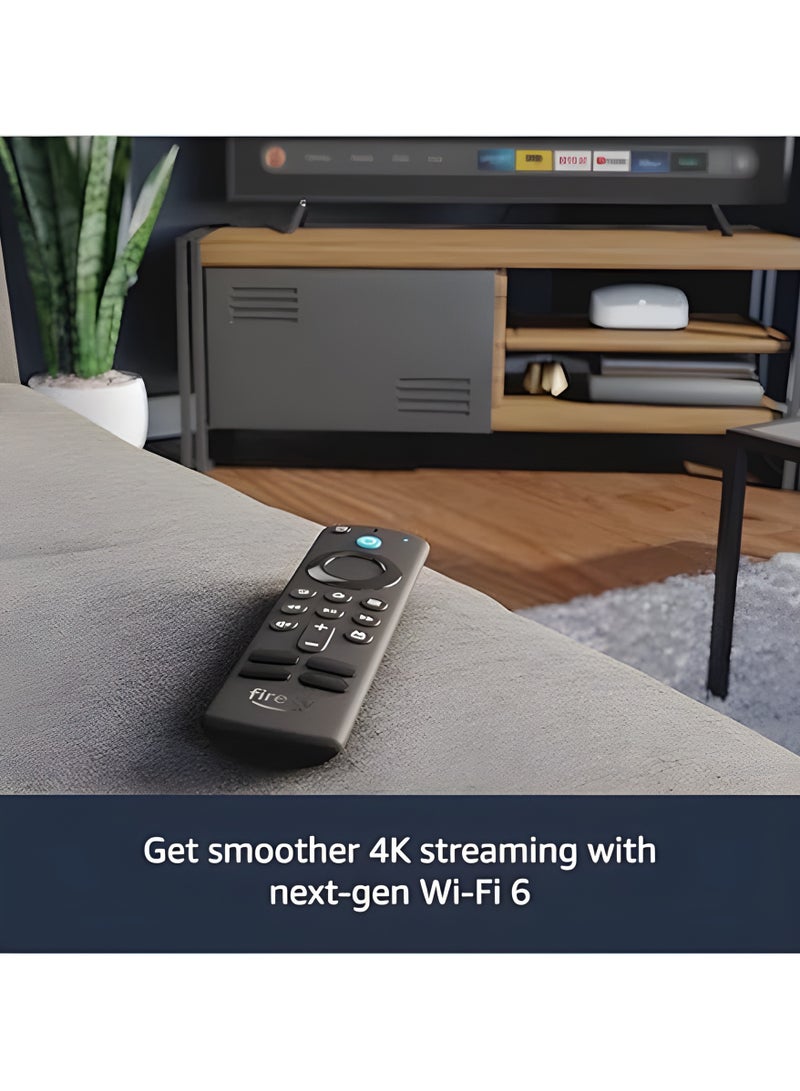 All New Fire TV Stick 4K Remote 3rd Gen Streaming Device Supports Free Wi-Fi 6 and Live TV Without Cable or Satellite 2024 Release