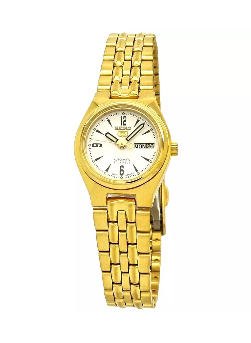 5 Automatic White Dial Stainless Steel Women's Watch SYMA22K1