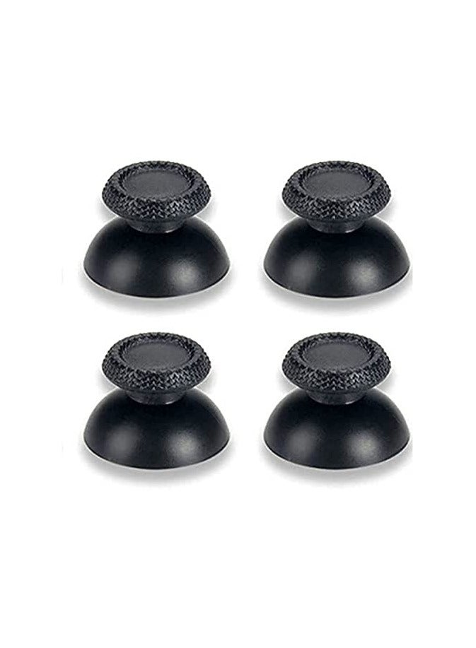 Thumb Grip Joystick Cap for DualSense Controller Replacement (Black)- 4 Pieces