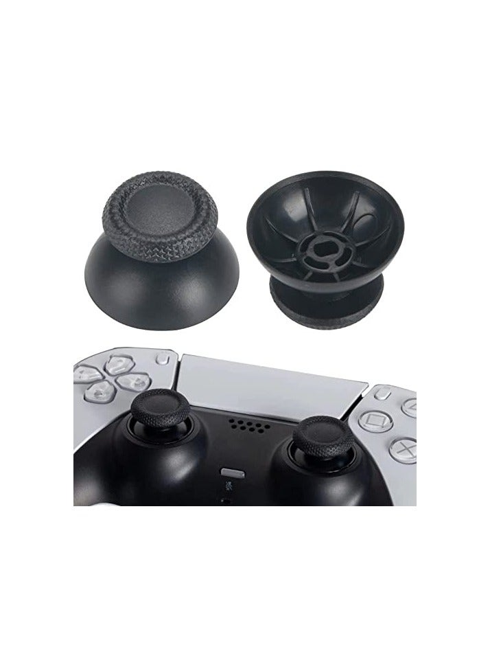 Thumb Grip Joystick Cap for DualSense Controller Replacement (Black)- 4 Pieces