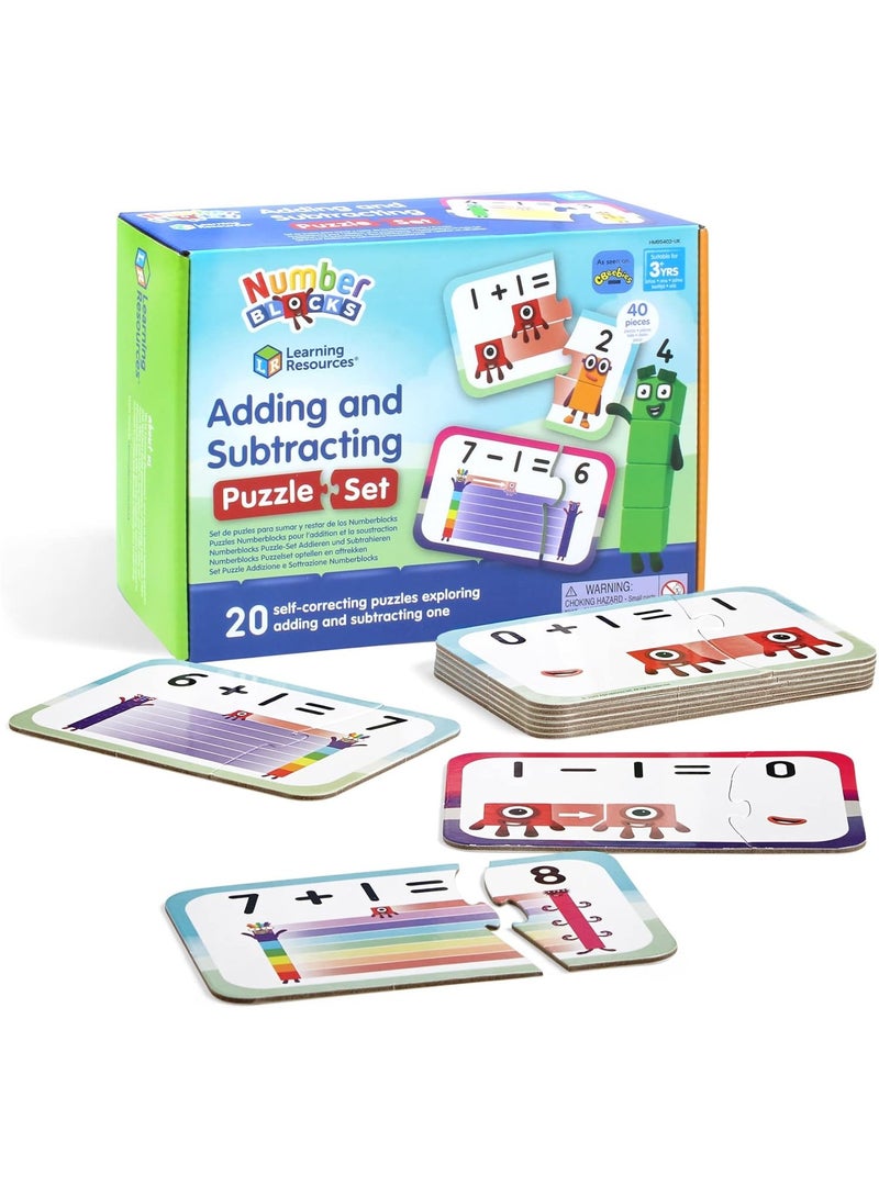 Numberblocks Adding and Subtracting Puzzle Set