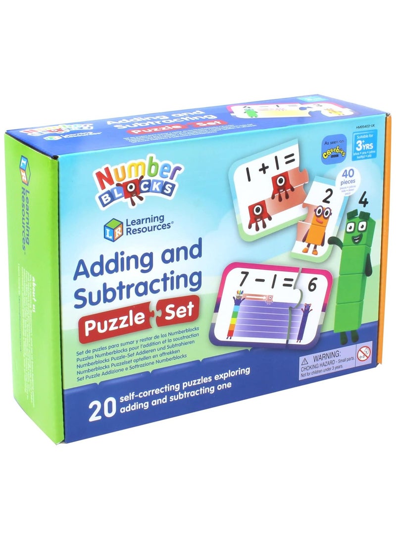 Numberblocks Adding and Subtracting Puzzle Set