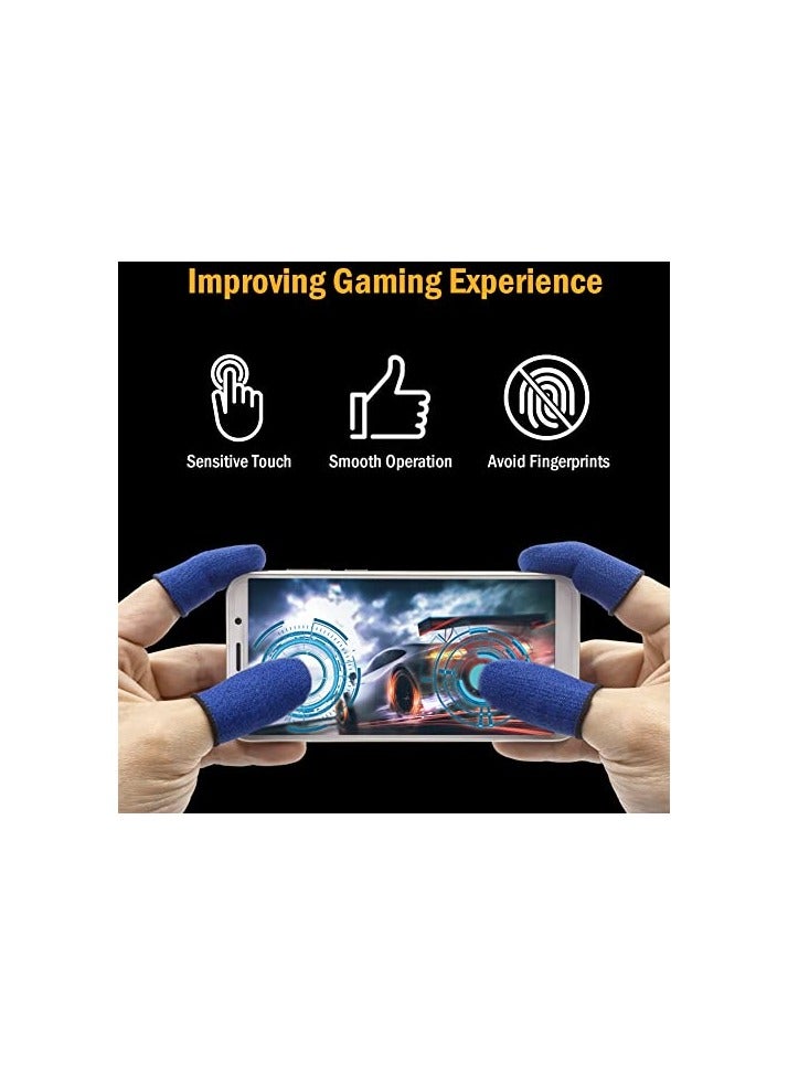 Gaming Finger Sleeves for Mobile Game Controllers (12 Pieces in 6 Pairs)